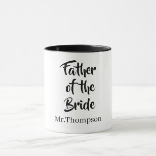 Vader van de bruid Custom Wedding Ouder Gift Mok