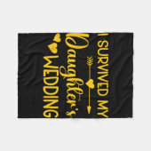 Vader van de bruid Funny Bridal Bachelor Party Da Fleece Deken (Voorkant (Horizontaal))