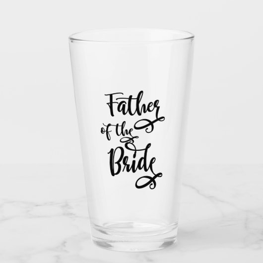 Vader van de bruid glas (Voorkant)