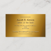 Vader van de bruid Golden Visitekaartje (Voorkant)