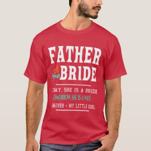 Vader van de bruid grappig t-shirt