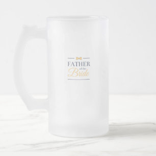 Vader van de bruid matglas bierpul