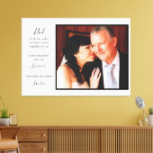 Vader van de bruid Memorial Fotoscript Citaat Canvas Afdruk (Insitu (Woonkamer))