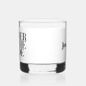 Vader van de Bruid Modern Minimaal Aangepast  Whisky Glas (Links)