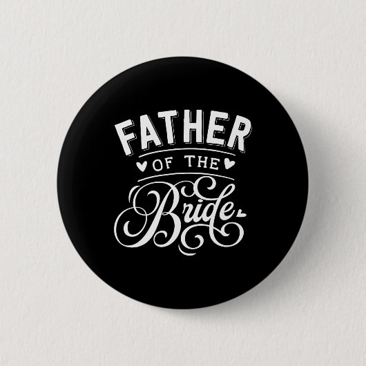 Vader van de bruid ronde button 5,7 cm (Voorkant)