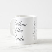 Vader van de bruid Save The Date Custom Mok (Voorkant links)