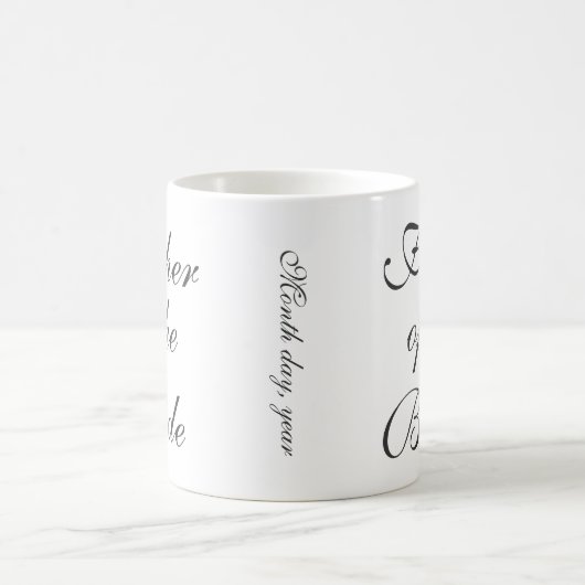 Vader van de bruid Save The Date Custom Mok (Center)