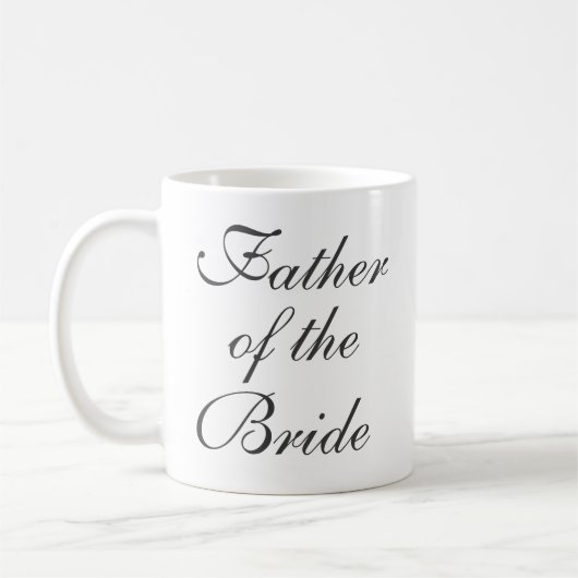 Vader van de bruid Save The Date Custom Mok (Links)