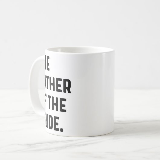 Vader van de Bruid - Trouwende vrijgezel wordt ech Koffiemok (Voorkant links)