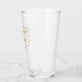 Vader van de bruid typografie / naam / geschenk glas (Links)