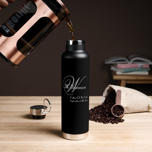 Vader van de bruidbruidskool waterfles (Koffie)