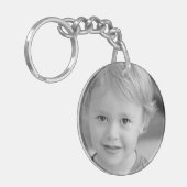 Vader van de Bruidegom Custom Photo Sleutelhanger (Voorkant Links)