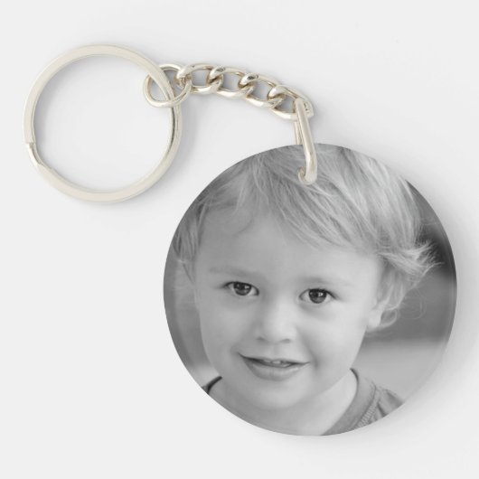 Vader van de Bruidegom Custom Photo Sleutelhanger (Voorkant)