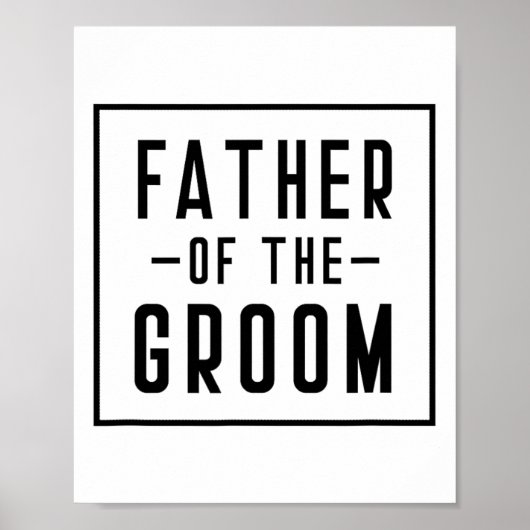 Vader van de bruidegom - papa poster (Voorkant)