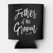 Vader van de Bruidegom | Script Stijl Custom Trouw Blikjeskoeler (Voorkant)