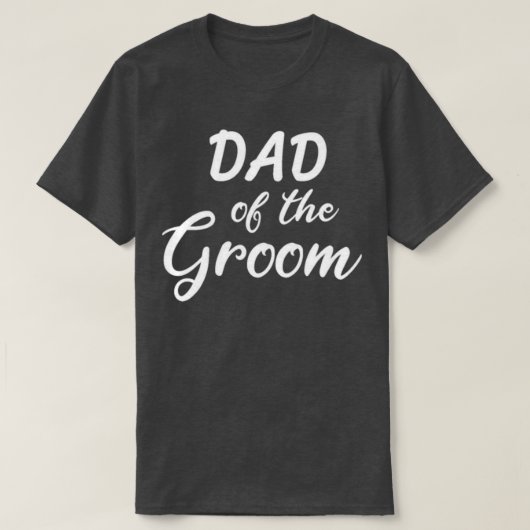 vader van de bruidegom t-shirt (Design voorkant)