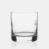 Vader van de bruidegom zwart gestileerd Script Gla Whisky Glas (Rechts)
