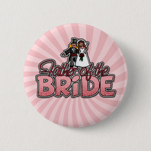 vader van de bruidsknop ronde button 5,7 cm