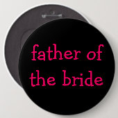 vader van de bruidsknop ronde button 6,0 cm (Voorkant /achterkant)