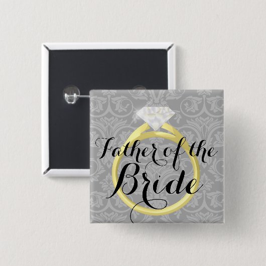 Vader van de Button van de Bride Ring Wedding Part (Voorkant /achterkant)