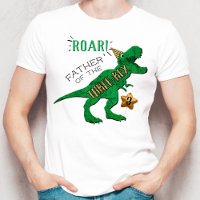 Vader van de drie-rex dinosaurus 3e verjaardag
