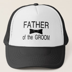 Vader van de groom Bowtie Trucker Pet
