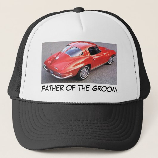 Vader van de Groom Corvette Trucker Pet (Voorkant)