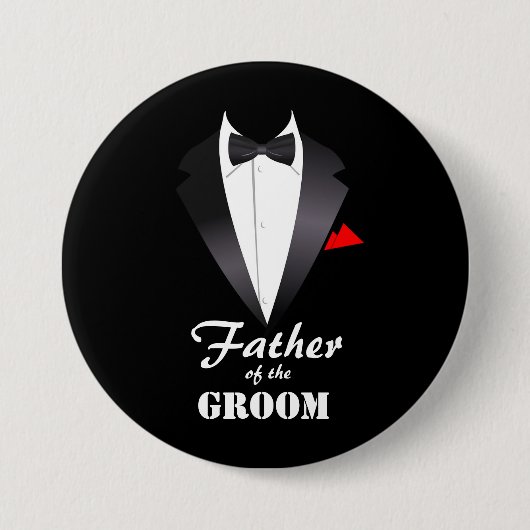 Vader van de Groom met Shirt Tuxedo - Button (Voorkant)