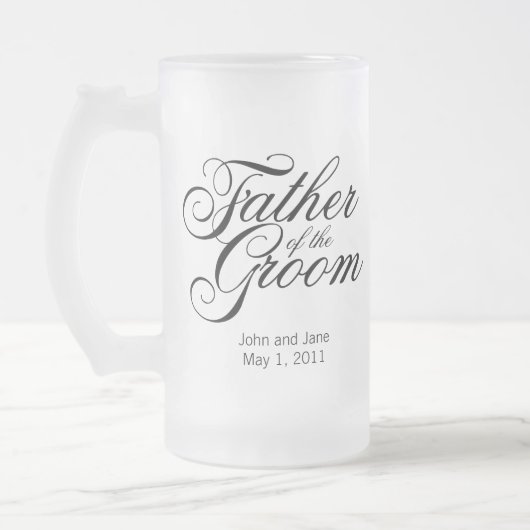 Vader van de Groom-Mok Matglas Bierpul (Links)