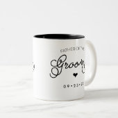 Vader van de Groom Mok pas uw Datum aan (Voorkant rechts)