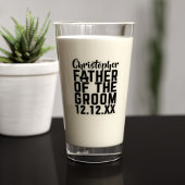 Vader van de Groom Name Wedding Glass Tumbler