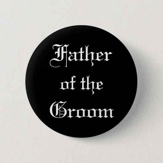 Vader van de Groom Ronde Button 5,7 Cm (Voorkant)