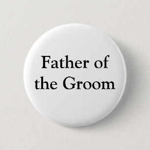 Vader van de Groom Ronde Button 5,7 Cm