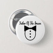 Vader van de Groom Ronde Button 5,7 Cm (Voorkant /achterkant)