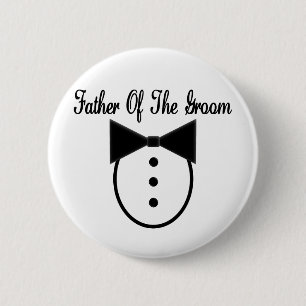 Vader van de Groom Ronde Button 5,7 Cm