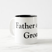 Vader van de Groom Tweekleurige Koffiemok (Voorkant links)