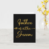 Vader van de Groom Wedding Party Idea voor hem Kaart (Gele Bloem)