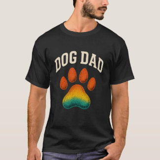 Vader van de Hond Bedrukte Grappige Pootafdruk Ont T-shirt