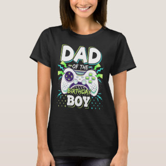 Vader van de jarige jongen bijpassende videogame v t-shirt
