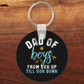 Vader van de jongens... zoon tot zoon... grappige  sleutelhanger (Voorkant)