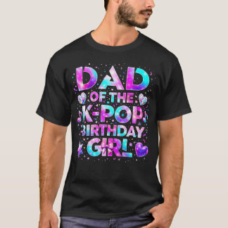 Vader van de K-Pop-verjaardagsmeisjes Koreaans T-shirt