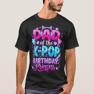 Vader van de K-Pop verjaardagsprinses Koreaanse mu T-shirt