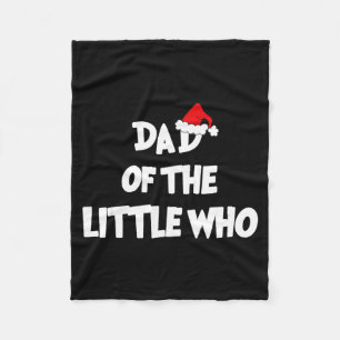 Vader van de kleine wie voor stel fleece deken