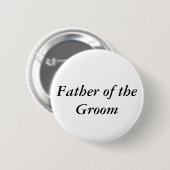 Vader van de knop Groom Ronde Button 5,7 Cm (Voorkant /achterkant)
