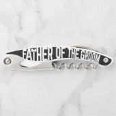 Vader van de Kurkentrekker van de Groom Wedding Pa (Voorkant)