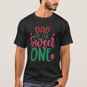 Vader van de lieve kleine 1e verjaardag Bessie zoe T-shirt
