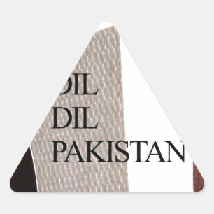 Vader van de natie: Mazar-e-Quaid Driehoek Sticker