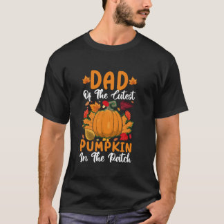 Vader van de Schattigee pompoen Grappige pompoen H T-shirt
