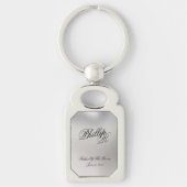 Vader van de Sleutelhanger van de Groom Rectangle  (Voorkant)