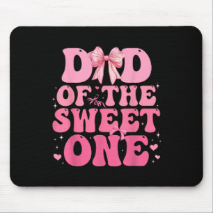 Vader van de Sweet One Coquette Bow 1e verjaardag Muismat